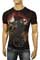 Mens Designer Clothes | CHRISTIAN AUDIGIER Multi Print Short Sleeve Tee #63 View 1