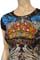 Womens Designer Clothes | CHRISTIAN AUDIGIER Multi Print Lady's Top #72 View 4