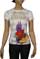 Womens Designer Clothes | CHRISTIAN AUDIGIER Multi Print Lady's Top #77 View 1