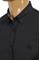 Mens Designer Clothes | BURBERRY Men's Long Sleeve Dress Shirt In Black 246 View 7