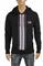 Mens Designer Clothes | BURBERRY men's cotton hoodie in black 281 View 1