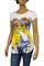 Womens Designer Clothes | CHRISTIAN AUDIGIER Multi Print Short Sleeve Tunic #90 View 1