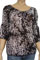 Womens Designer Clothes | ROBERTO CAVALLI Flower Print Blouse #214 View 3