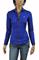 Womens Designer Clothes | ROBERTO CAVALLI Ladies' Dress Shirt/Blouse In Royal Blue #367 View 1