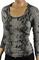 Womens Designer Clothes | ROBERTO CAVALLI Ladies' Long Sleeve Top #301 View 4