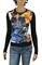 Womens Designer Clothes | JUST CAVALLI Ladies' Long Sleeve Top #339 View 1