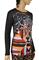 Womens Designer Clothes | JUST CAVALLI Ladies' Long Sleeve Top #356 View 4
