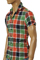 Mens Designer Clothes | DOLCE & GABBANA Men's Crinkle Short Sleeve Shirt #413 View 2
