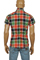 Mens Designer Clothes | DOLCE & GABBANA Men's Crinkle Short Sleeve Shirt #413 View 4