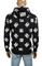 Mens Designer Clothes | DOLCE & GABBANA men's cotton hoodie with DG print 257 View 3
