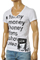 Mens Designer Clothes | DIESEL Men's V-neck Short Sleeve Tee #1 View 1