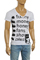 Mens Designer Clothes | DIESEL Men's V-neck Short Sleeve Tee #1 View 3