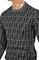 Mens Designer Clothes | FENDI men's round neck FF print sweater 64 View 4
