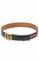 Mens Designer Clothes | GUCCI Double G Buckle Belt With Red And Green Stripe 57 View 2
