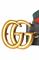 Mens Designer Clothes | GUCCI Double G Buckle Belt With Red And Green Stripe 57 View 3