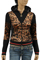 Womens Designer Clothes | GUCCI Ladies' Zip Up Cotton Hoodie #137 View 1