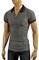 Mens Designer Clothes | GUCCI Men's Cotton Polo Shirt In Gray #320 View 1