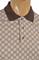Mens Designer Clothes | GUCCI men's cotton polo with signature interlocking GG logo 40 View 5