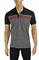 Mens Designer Clothes | GUCCI men's cotton polo with signature red and green stripe 40 View 1