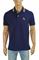 Mens Designer Clothes | GUCCI Men's cotton polo with cat embroidery 421 View 1