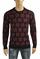 Mens Designer Clothes | GUCCI Men's Stripe Knitted Black Sweater With GG Logo 107 View 1