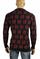 Mens Designer Clothes | GUCCI Men's Stripe Knitted Black Sweater With GG Logo 107 View 3