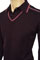 Mens Designer Clothes | GUCCI Mens V-Neck Polo Style Sweater #24 View 3