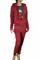 Womens Designer Clothes | GUCCI women's GG jogging suit in burgundy 176 View 1