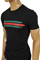 Mens Designer Clothes | GUCCI Men's Crew-neck Short Sleeve Tee #154 View 2