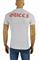 Mens Designer Clothes | GUCCI Snake print cotton T-Shirt #239 View 2