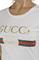 Womens Designer Clothes | GUCCI women's cotton t-shirt with front logo print 267 View 4