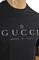 Mens Designer Clothes | GUCCI cotton T-shirt with front logo print 292 View 3