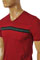 Mens Designer Clothes | GUCCI Men's V-Neck Short Sleeve Tee #94 View 3