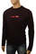 Mens Designer Clothes | Madre Men's Long Sleeve Shirt #34 View 1