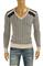 Mens Designer Clothes | PRADA Men's Knitted V-Neck Sweater #14 View 2