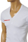 Mens Designer Clothes | PRADA Men's V-Neck Short Sleeve Tee #76 View 3