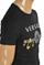 Mens Designer Clothes | VERSACE men's t-shirt with front logo print 116 View 4