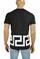 Mens Designer Clothes | VERSACE men's t-shirt with front logo print 120 View 2