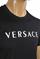 Mens Designer Clothes | VERSACE men's t-shirt with front logo print 120 View 4