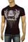 Mens Designer Clothes | VERSACE Multi Print Short Sleeve Tee #17 View 1