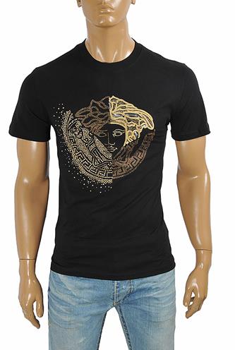 VERSACE men's t-shirt with front medusa print 114