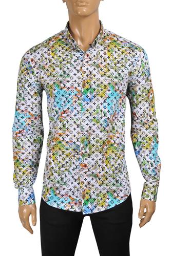 LOUIS VUITTON men's monogram colored long sleeve shirt 28 - Click Image to Close